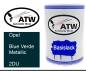 Preview: Opel, Blue Verde Metallic, 2DU: 500ml Lackdose, von ATW Autoteile West.